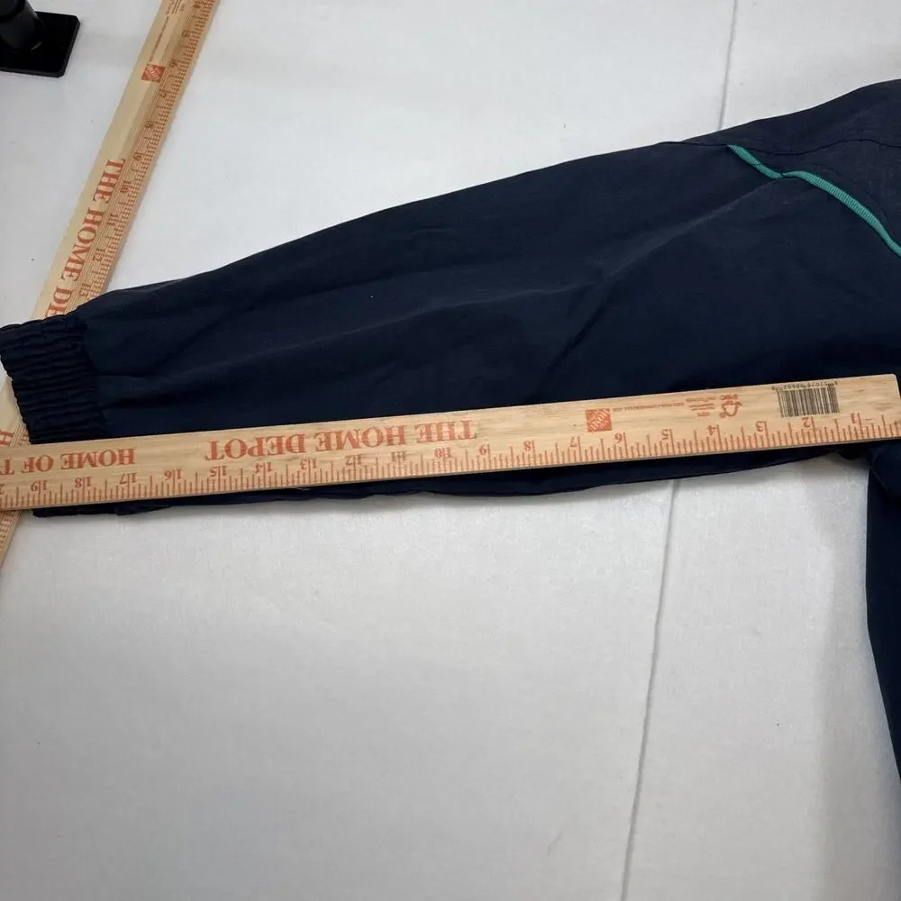 Vtg 80s 90’s Blair Womens Navy Retro Pastel Piping Jacket Sz Large - Picture 8 of 8